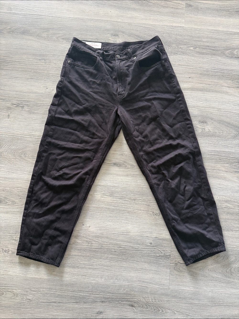 GAP Black High-Rise Barrel Jeans size 28